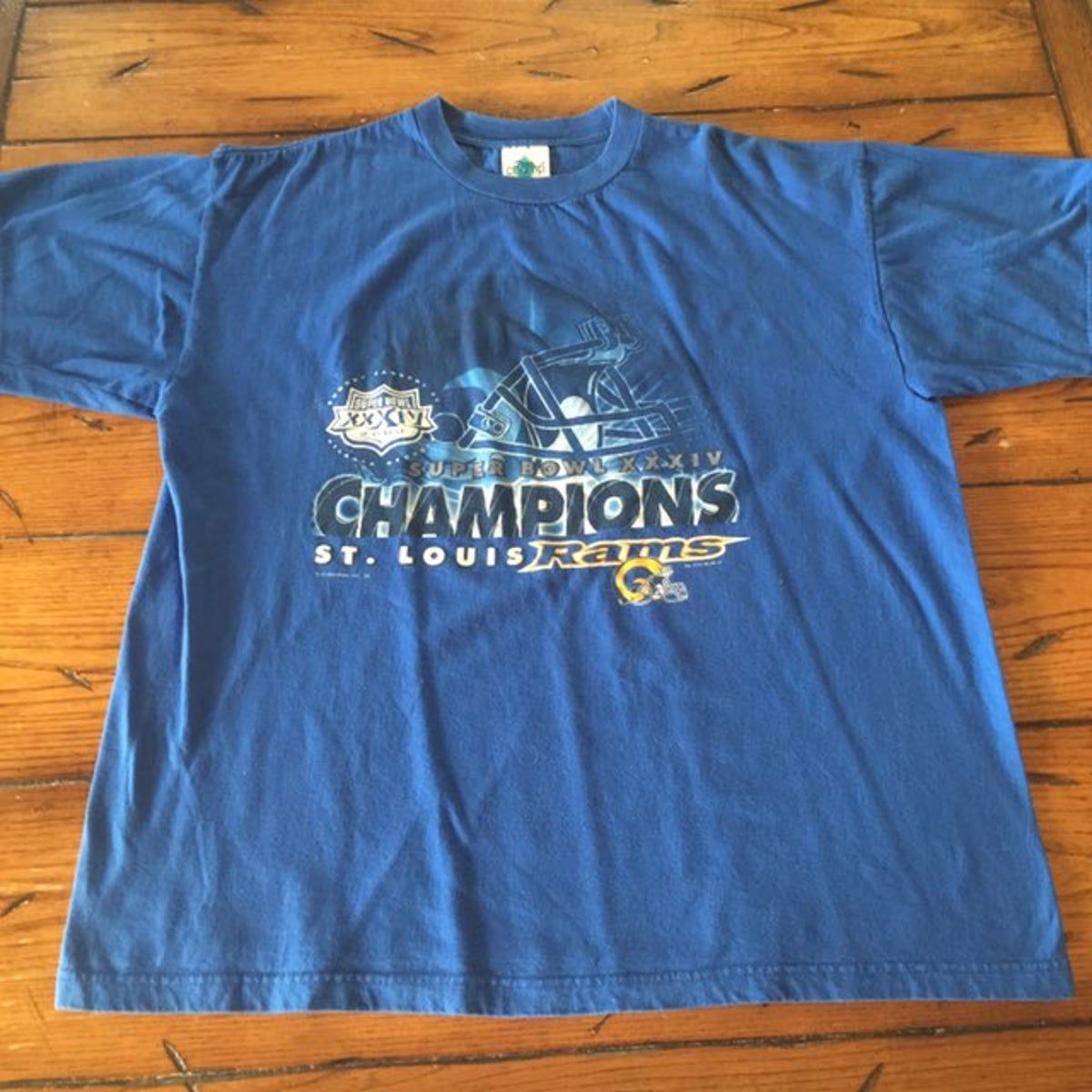 Vintage 2 St Louis Rams Champions Shirt