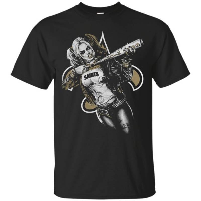 New Orleans Saints Harley Quinn Fan Cotton T Shirt