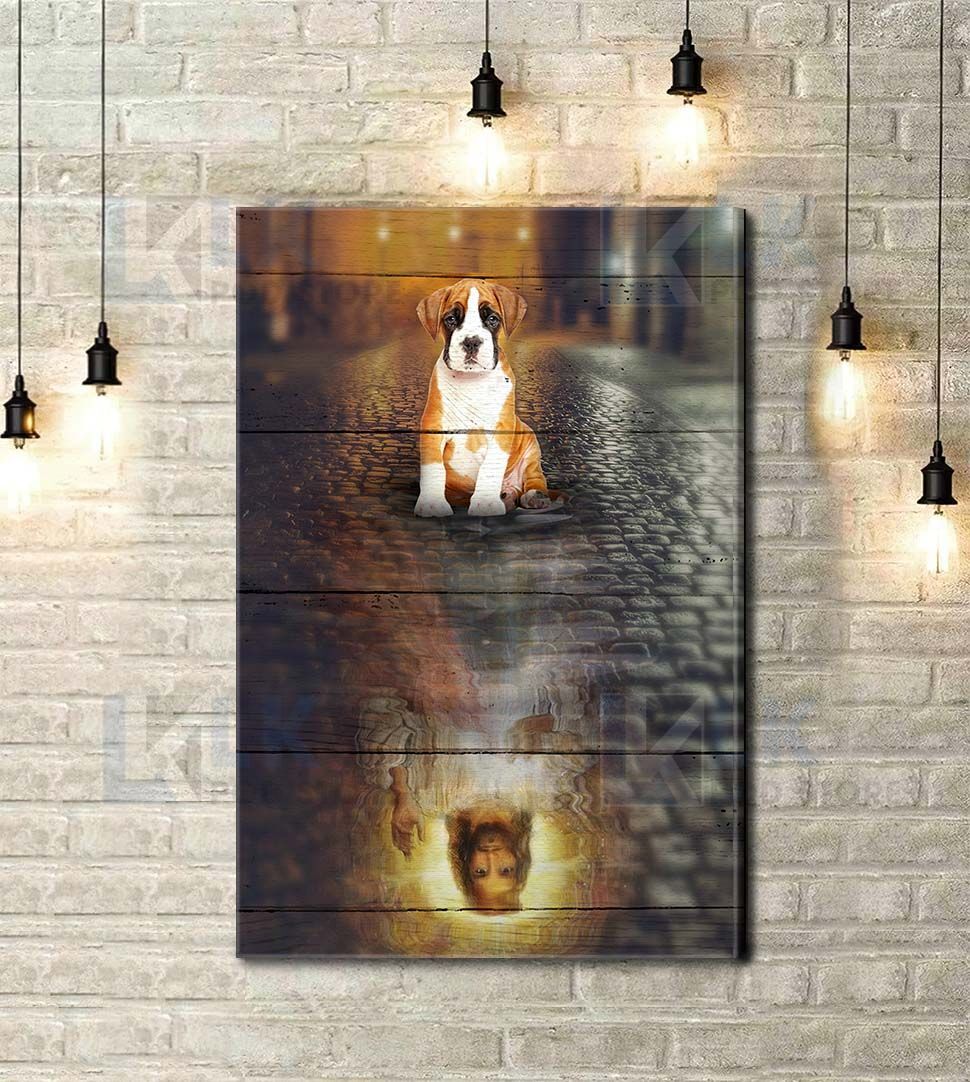 BOXER – CANVAS Dog Are God’s Way [ID3-T] | Framed, Best Gift, Pet Lover, Housewarming, Wall Art Print, Home Decor