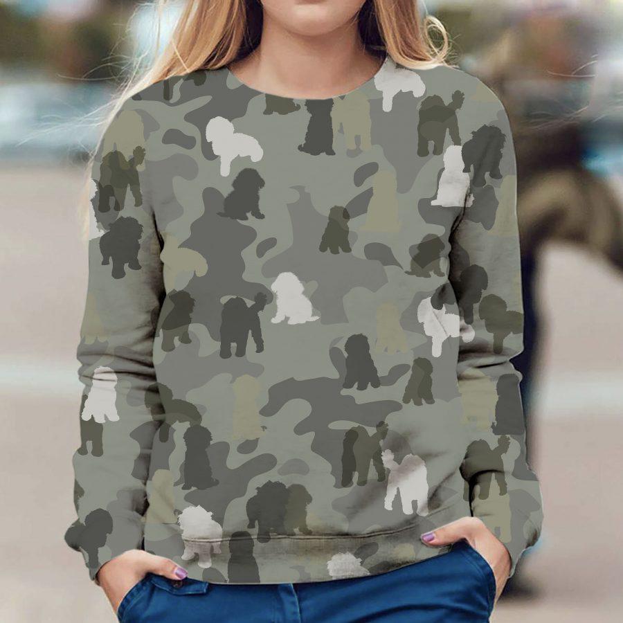 Cavoodle – Camo – Premium Dog Christmas Ugly Sweatshirt, Dog Ugly Sweater