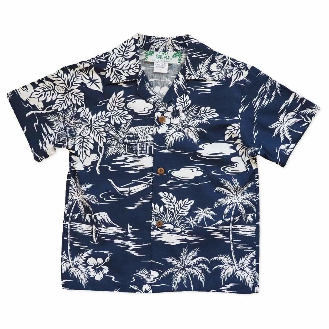 Island Navy Hawaii Boy Shirt Ha93867