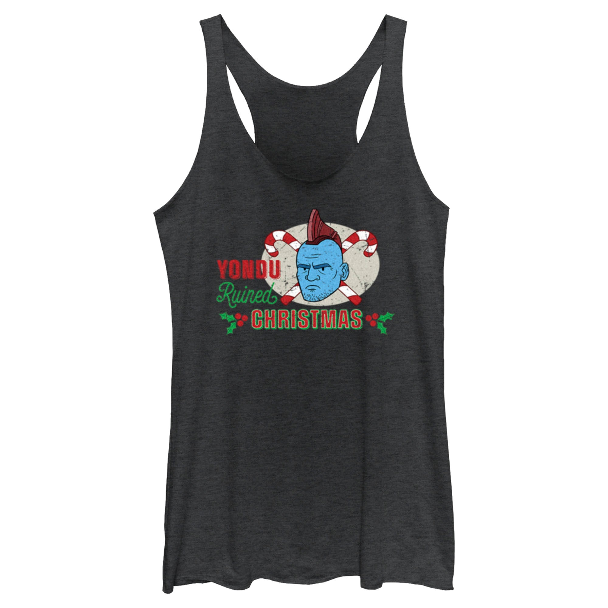 Women’S Guardians Of The Galaxy Holiday Special Yondu Ruined Christmas Animated Racerback Tank Top