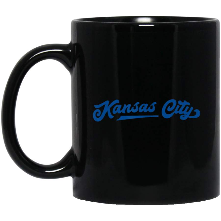 I Love Kansas City Baseball Vintage Sports Script Mug