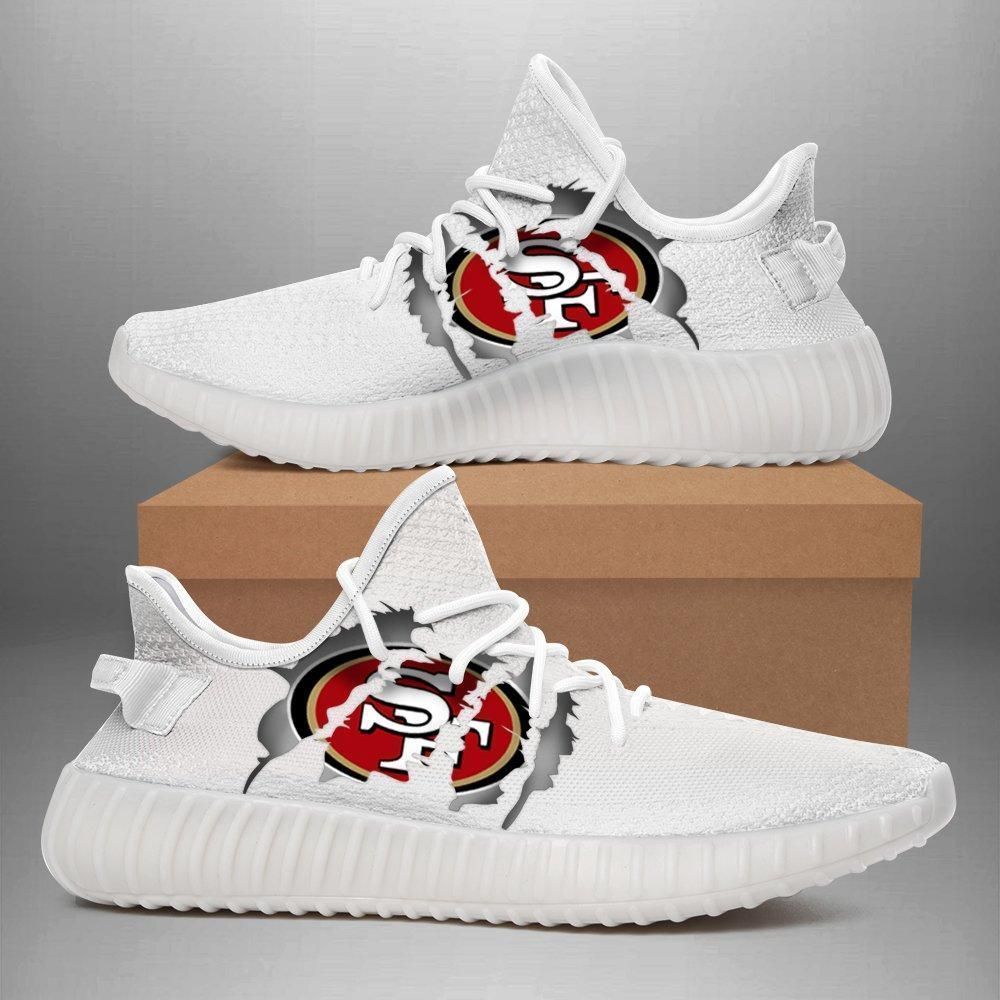 San Francisco 49Ers Yeezy Shoes Sneakers, Custom Yeezy Boost, Hypebeast Shoes, Custom Shoes