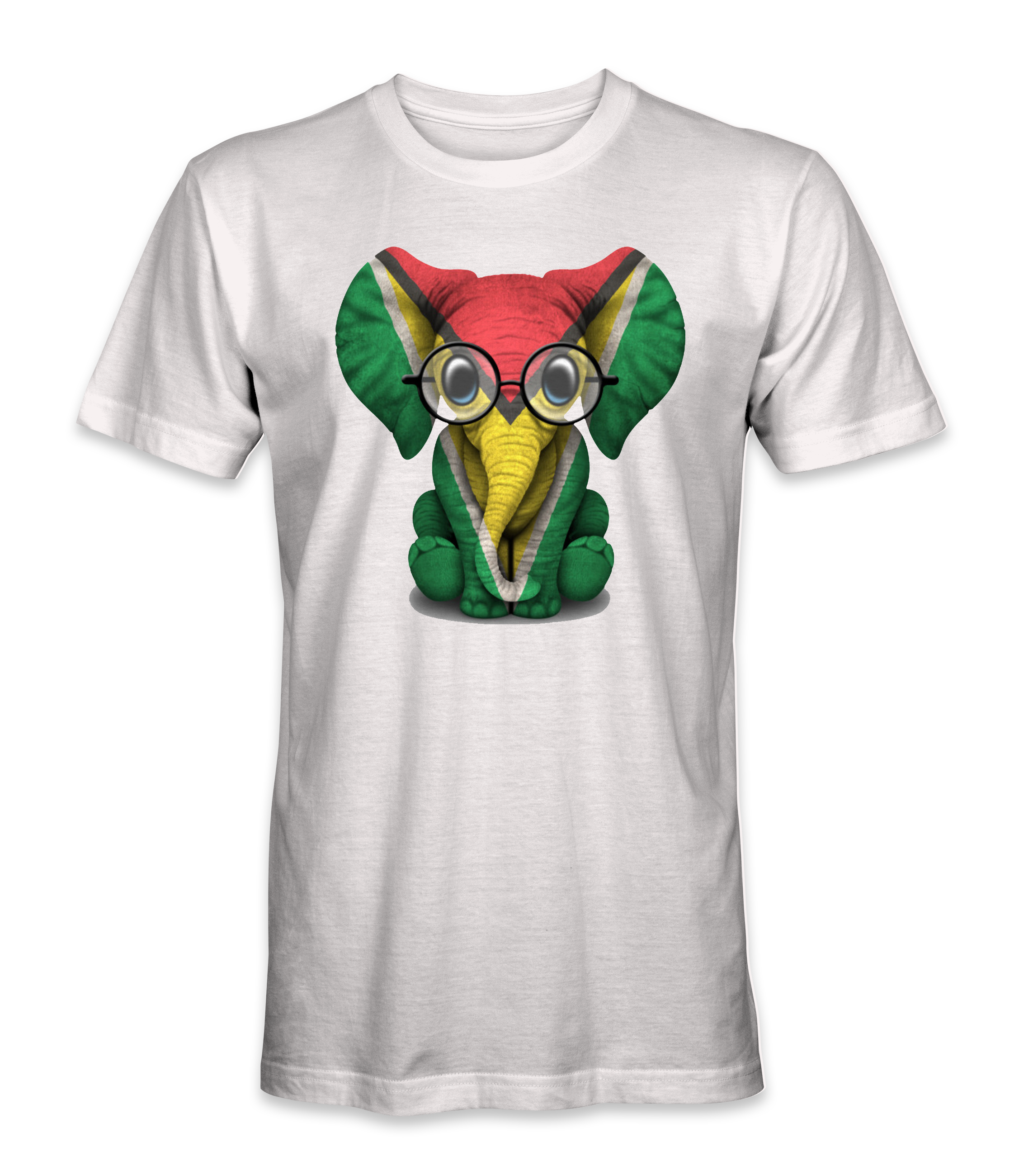 Guyana Country Flag On An Elephant T-Shirt