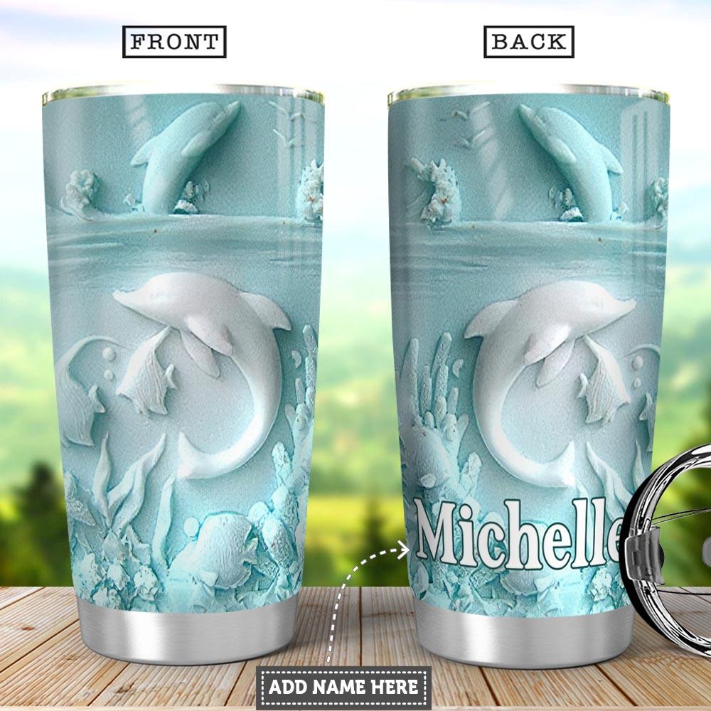 Dolphin Ceramic Personalized Hha1201008Z Stainless Steel Tumbler