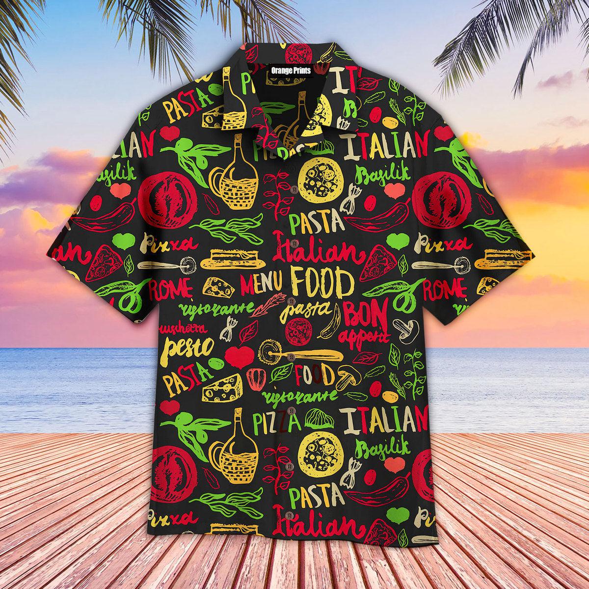 Italian Food Hawaii Shirt For Men Women Ha103829