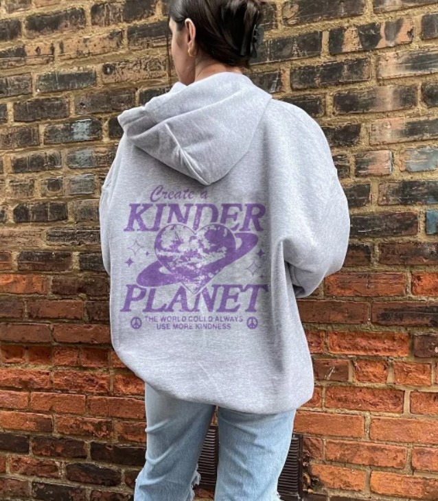 Create a Kinder Planet Hoodie Sweater Outfit