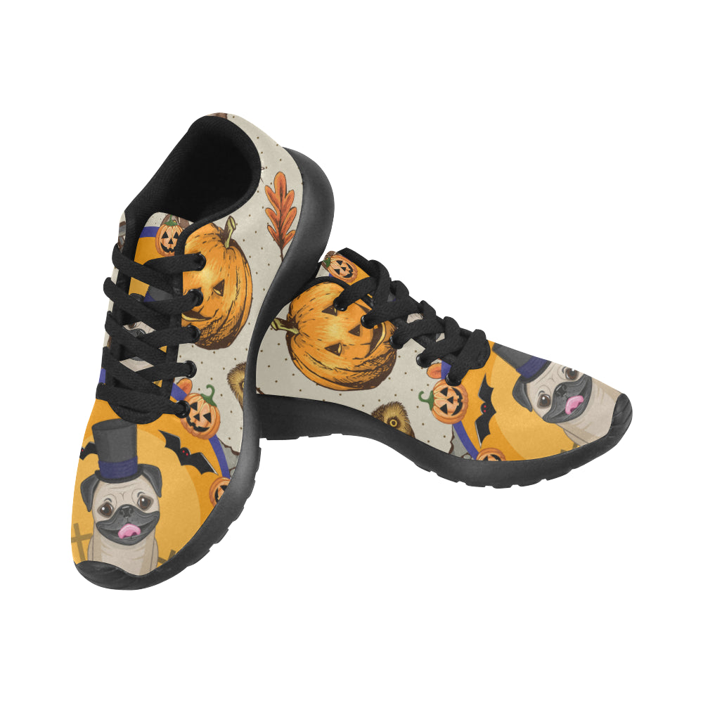 Pug Halloween Black Sneakers Size 13-15 for Men