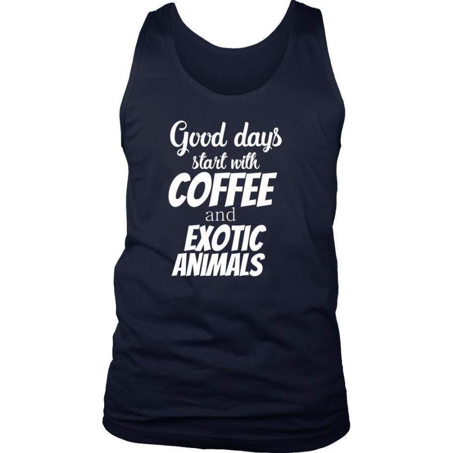 Veterinarian – Coffee and exotic animals Tank Top