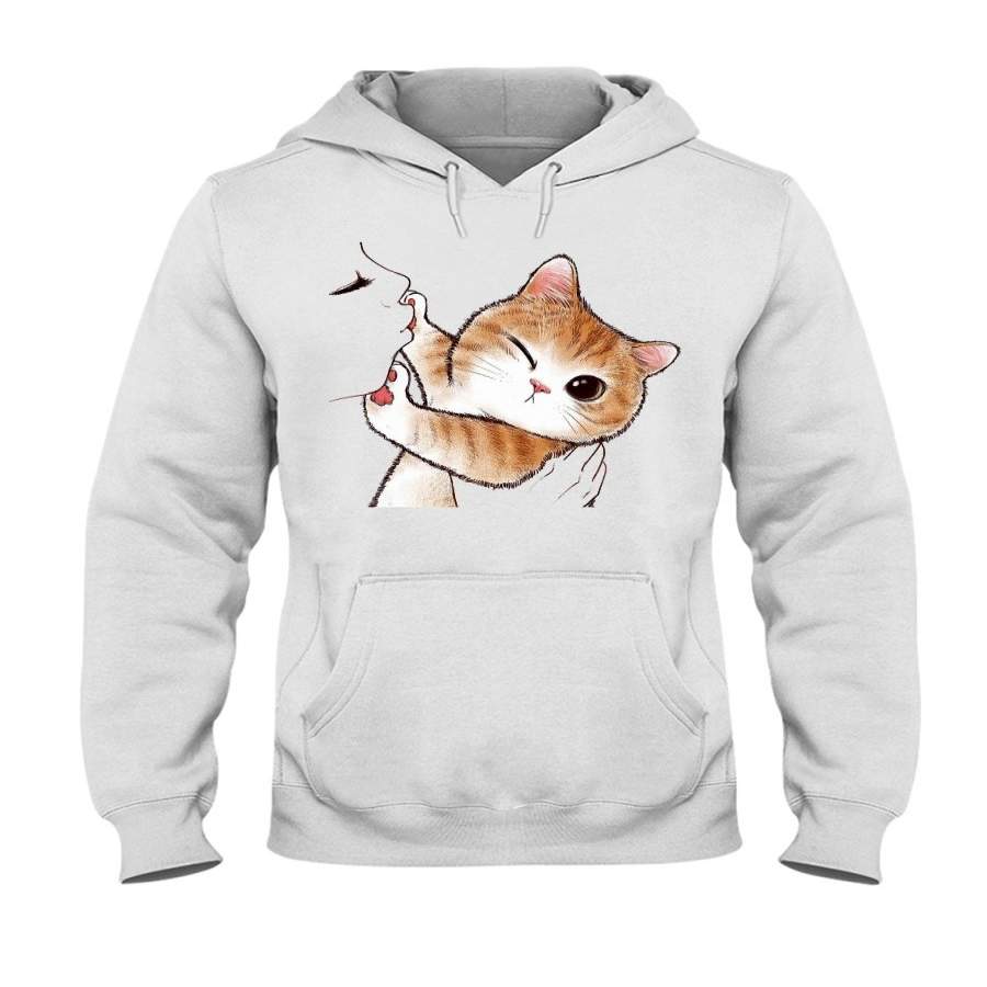 Cute Cat Kitten No Kisses Gift Gift For Cat Lover Hoodie