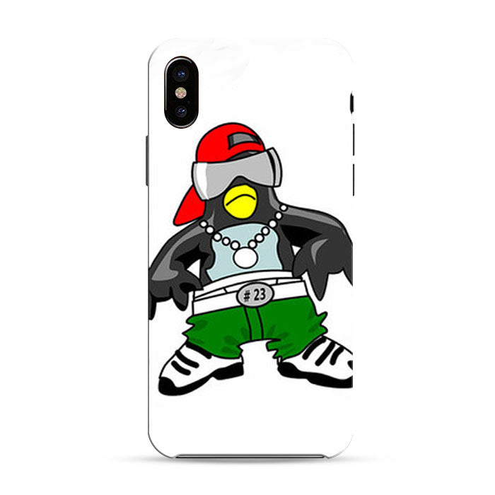 Cool Penguin Clip Art iPhone X 3D Case