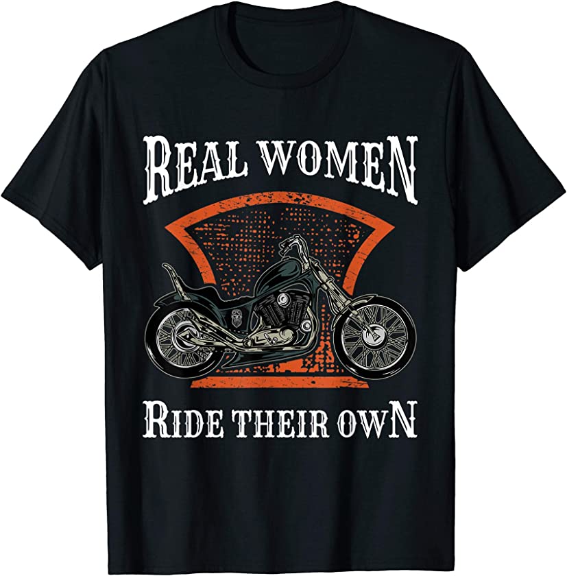 Vintage Women Ride Their Own Retro Motorcycle Biker for Her T-Shirt