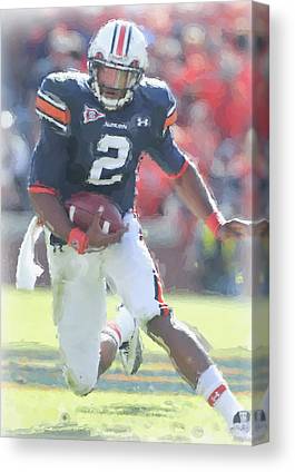 Auburn Tigers Cam Newton Joe Hamilton Canvas Print