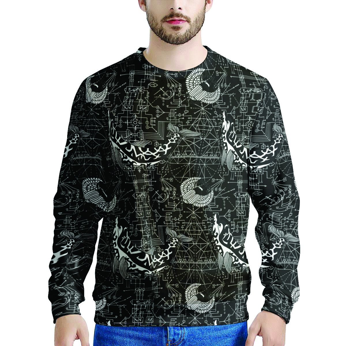 Dolphin Gothic Witch Men’S Sweatshirt