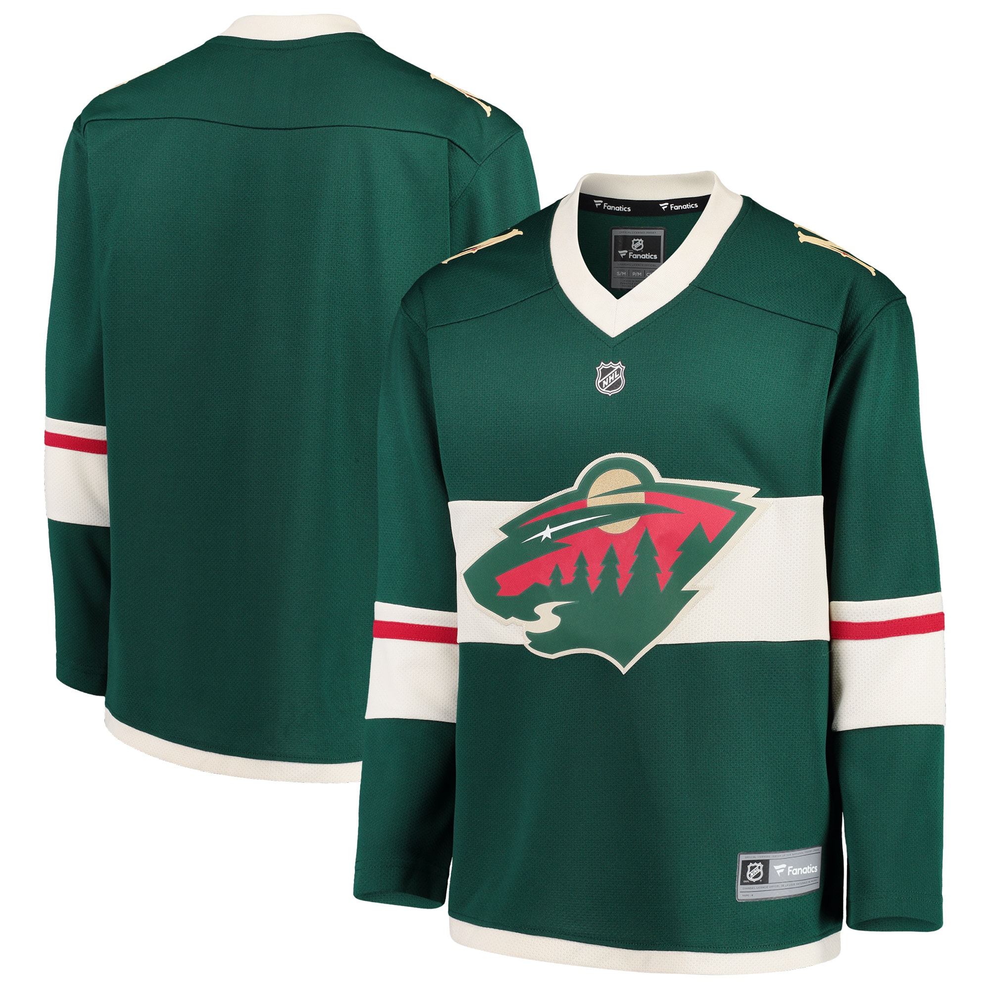 Minnesota Wild Branded Youth Home Replica Blank Jersey – Green