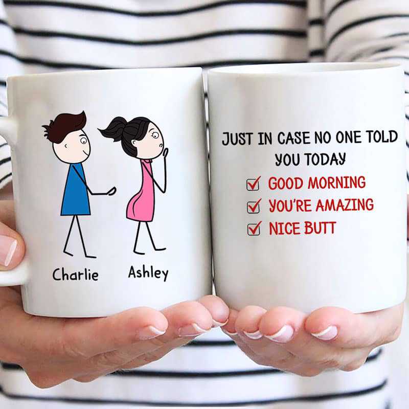 No One Told You Stick Couple Personalized Mug