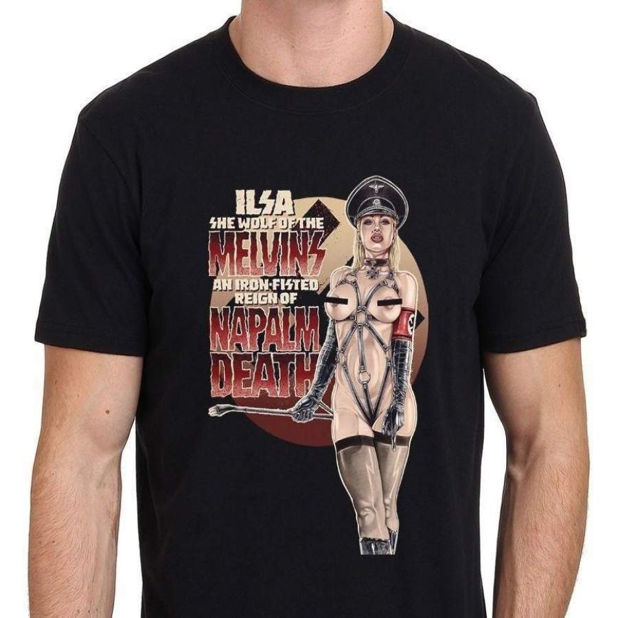 Ilsa Melvins Napalm Death Tour Poster Men’S T-Shirt Size:S-3Xl