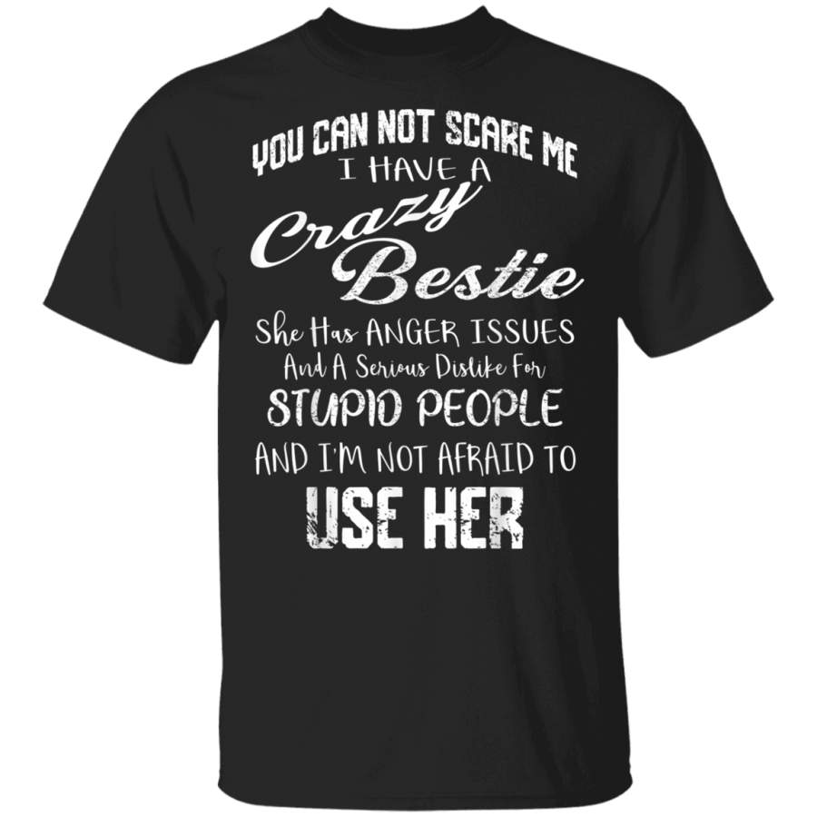 You Can Not Scare Me I Have Crazy Bestie Funny Gift Vintage T-Shirt