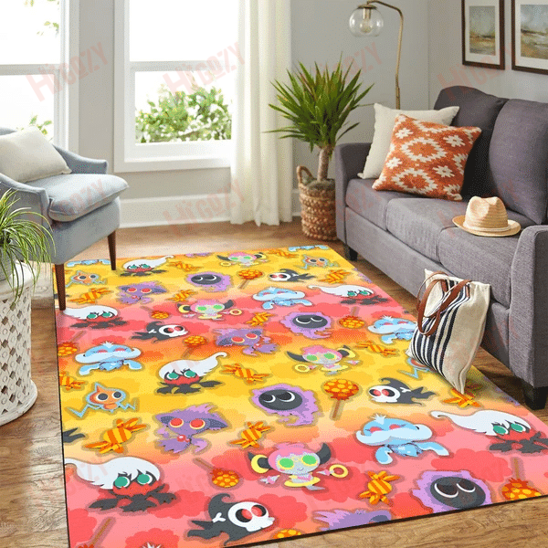 Pokemon Halloween Home Rug