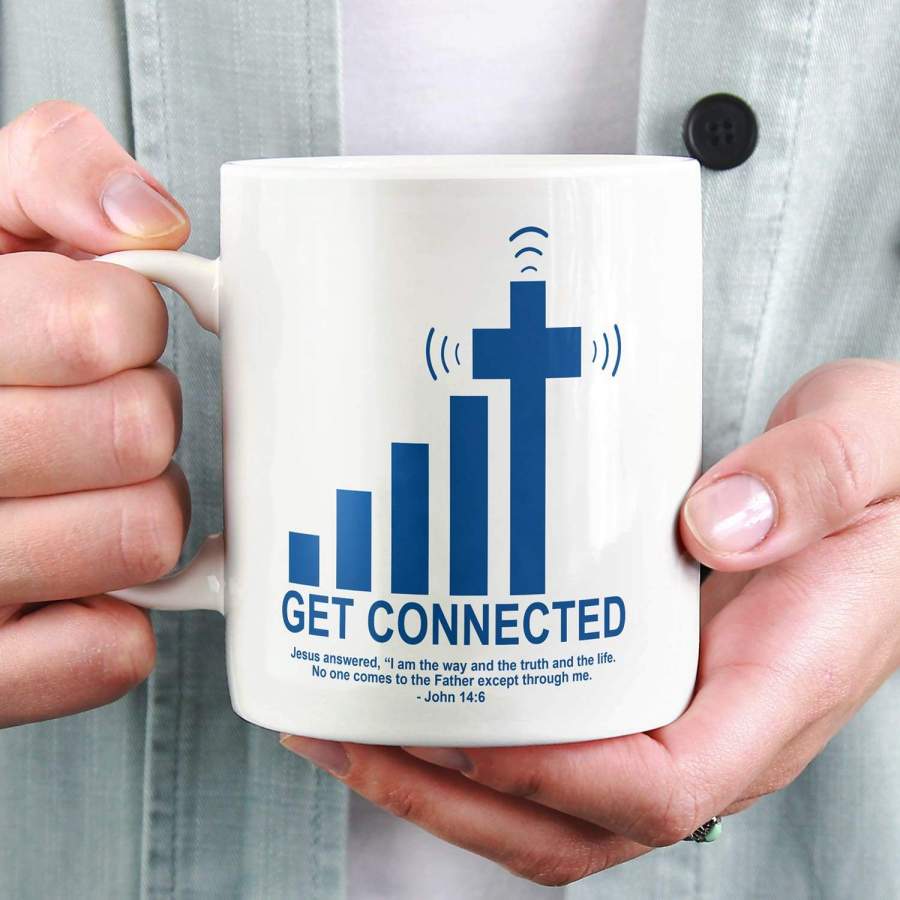 Get connected John 14:6 coffee mug