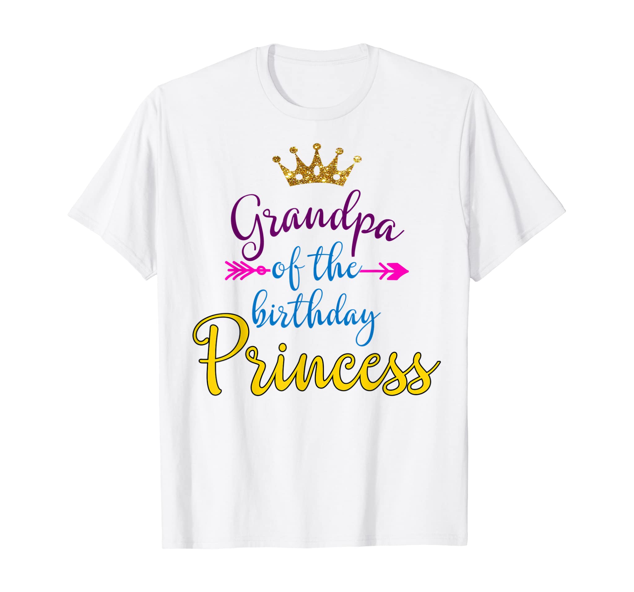 Grandpa Of The Birthday Princess Matching Family T-shirt