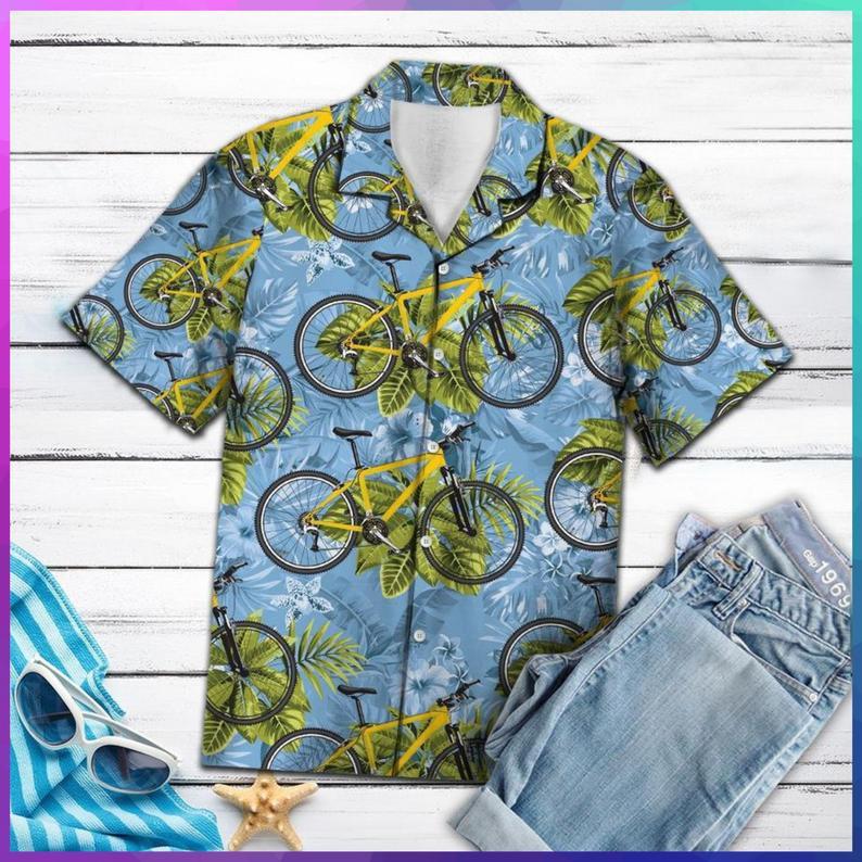 Biking Tropical Hawaii Shirt Unisex Adult Ha106887