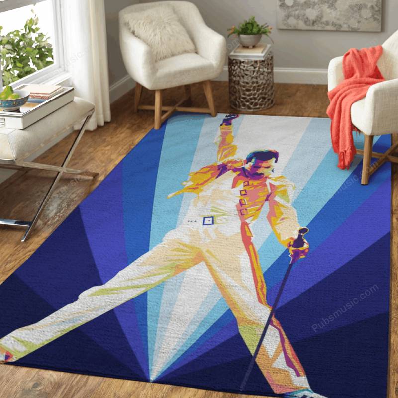 Freddie Mercury Pop Art – Gallery Pop Art Area Rug Carpet