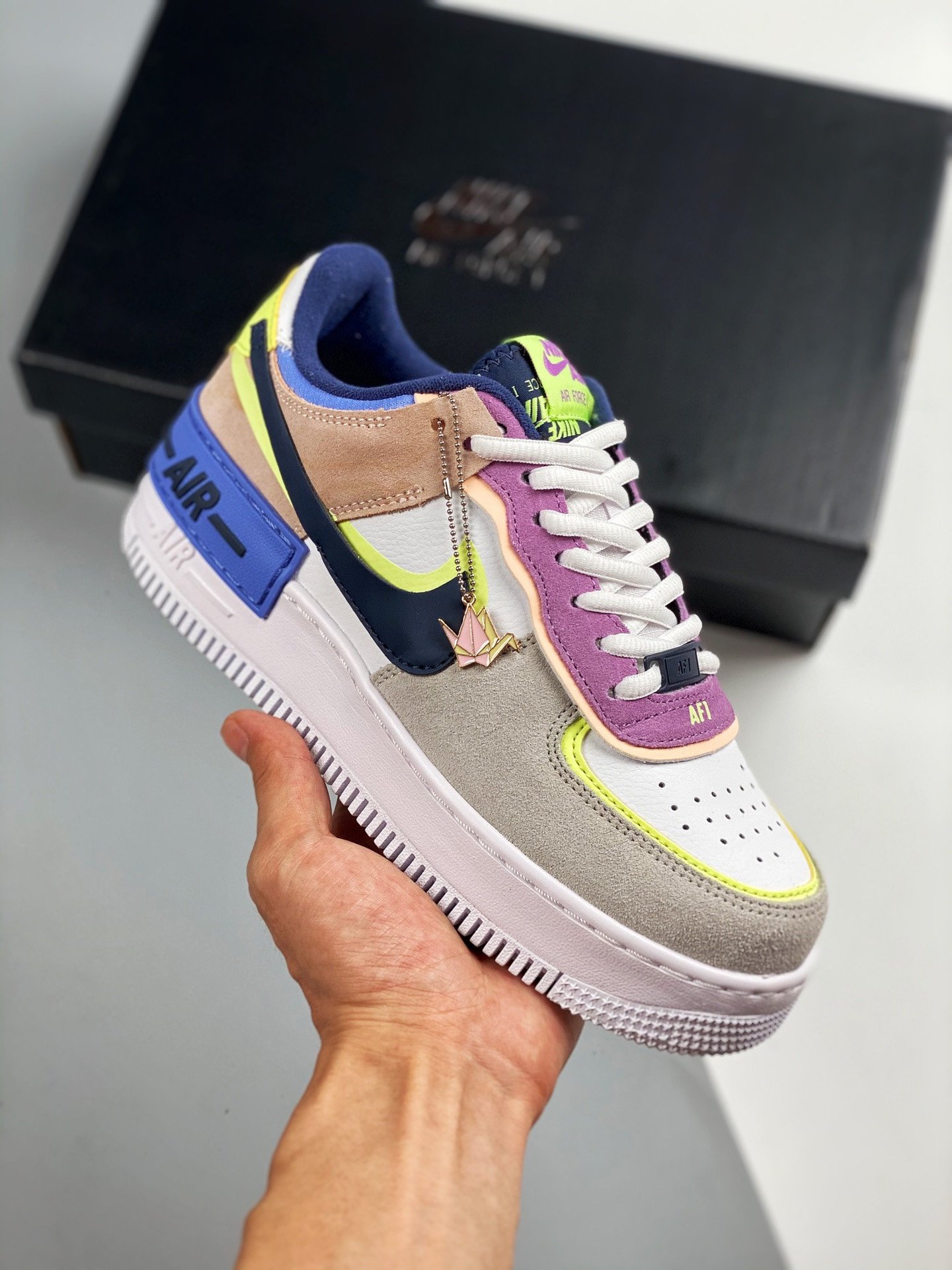 Nike Air Force 1 Shadow Photon DustRoyal Pulse-Barely Volt 5340032