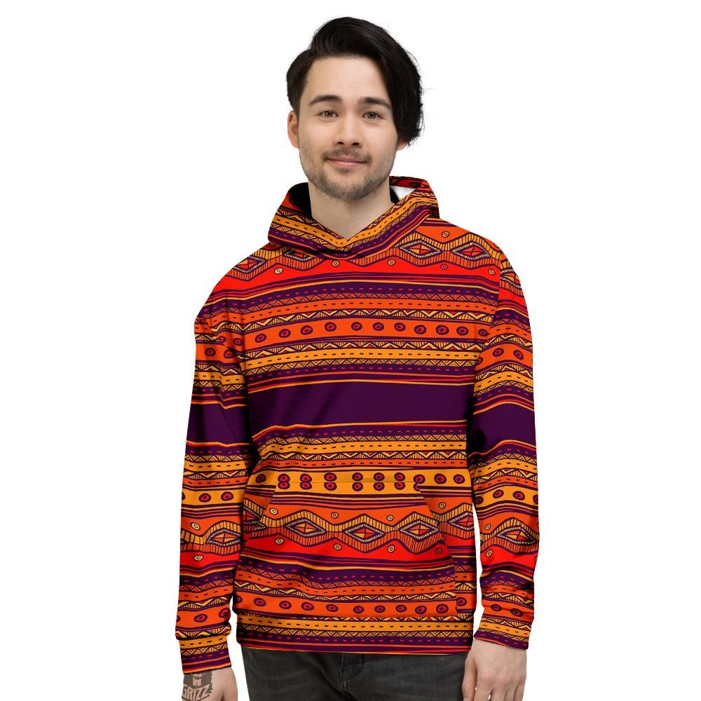 Tribal Sunset African Print Pattern Men’S Hoodie