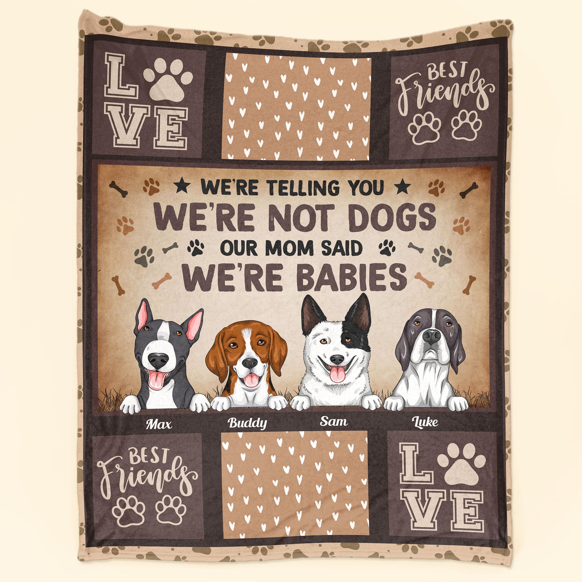 My Mom Said I’M A Baby- Personalized Blanket – Birthday, Loving Gift For Dog Mom, Dog Lovers, Dog Owner