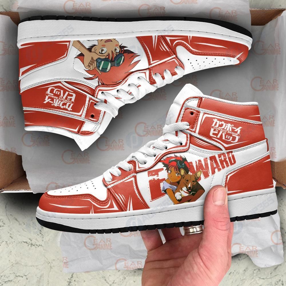 Edward Sneakers Cowboy Bebop Custom Anime Shoes Mn11 Air Jordan 13 Shoes Hajd2403239
