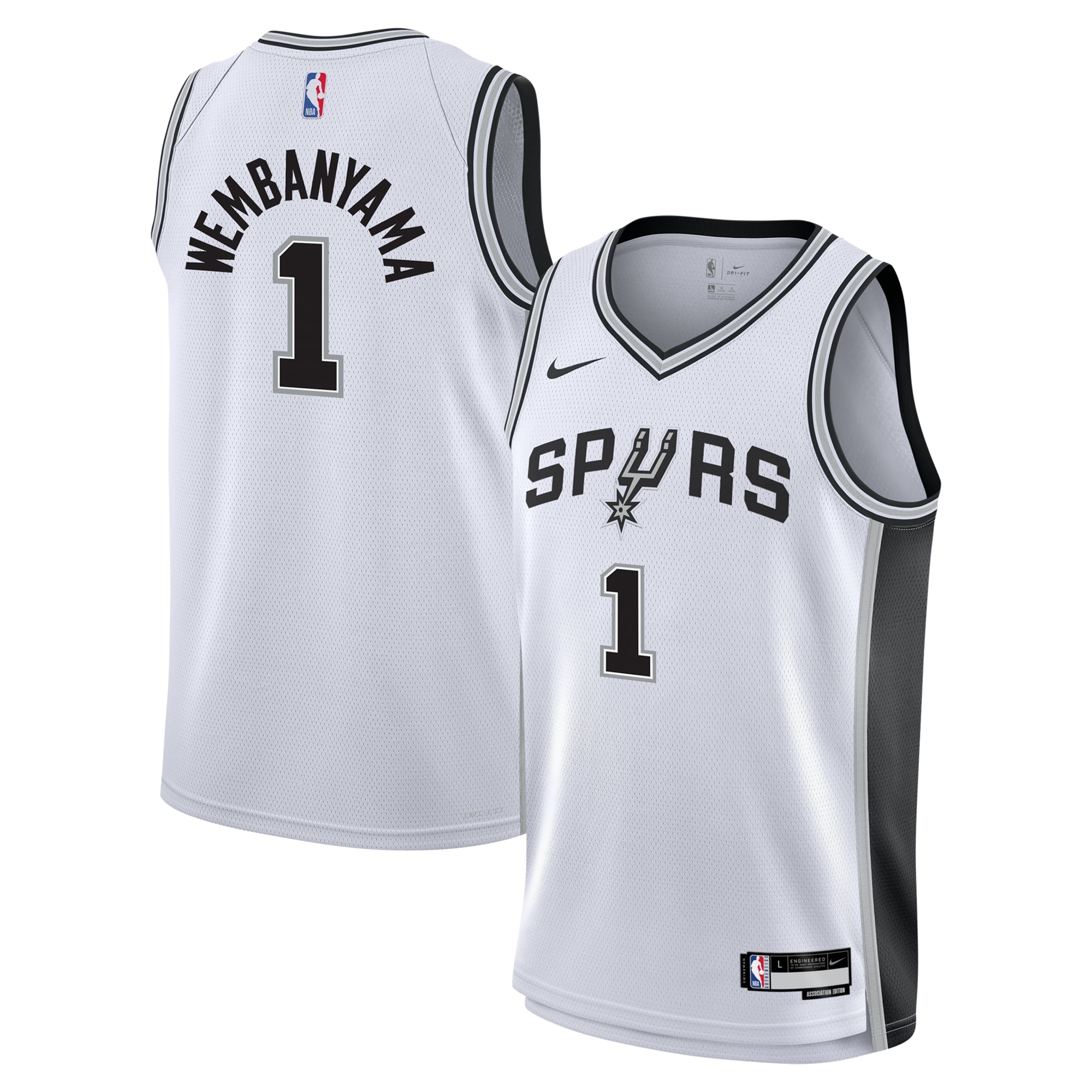 Victor Wembanyama San Antonio Spurs Youth Swingman Jersey – Association Edition – White