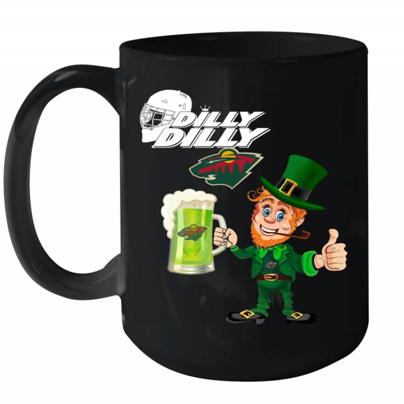 Minnesota Wild Dilly Dilly Saint Patrick Day Ceramic Mug 15oz