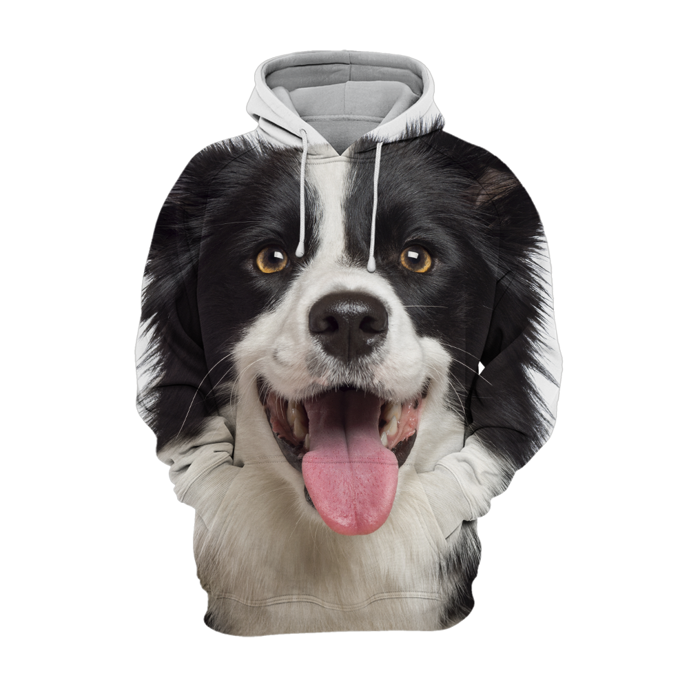 Unisex 3D Graphic Hoodies Animals Dogs Border Collie Smile