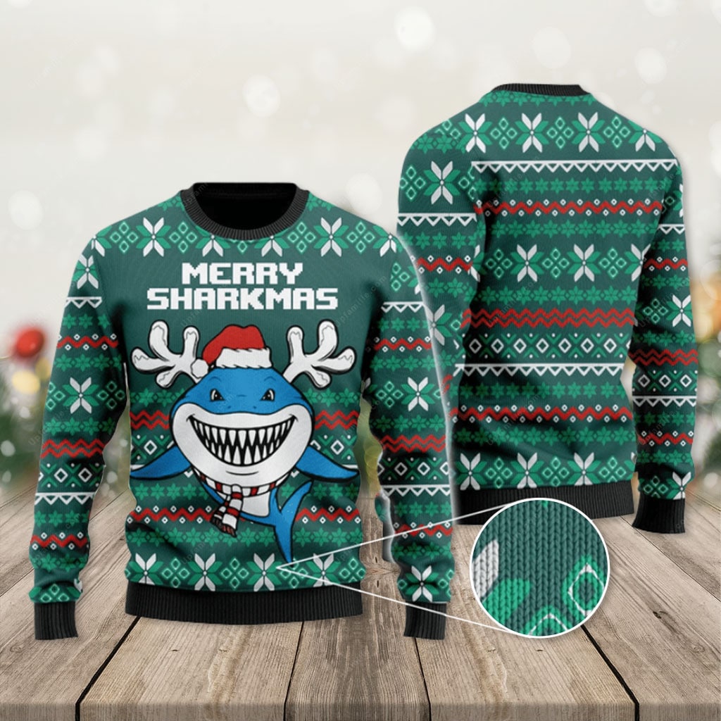 Shark Ugly Christmas Sweater, Cute Baby Shark Ugly Christmas Sweater 3D, Presents For Christmas