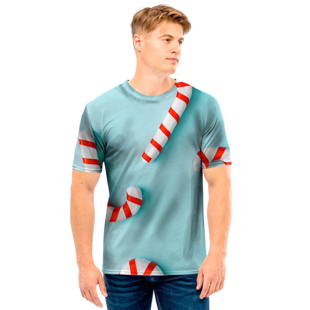 Christmas Candy Candies Pattern Print Men’S T-Shirt