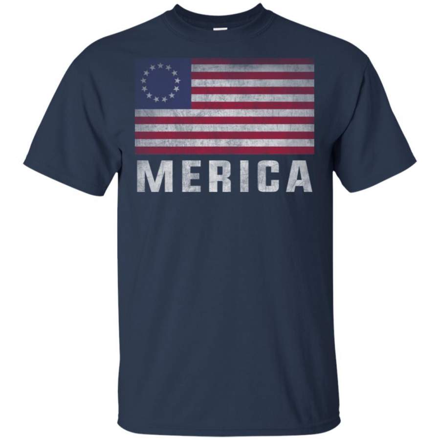 Betsy Ross American Flag 4th of July Patriotic 13 Colonies Tshirt ...