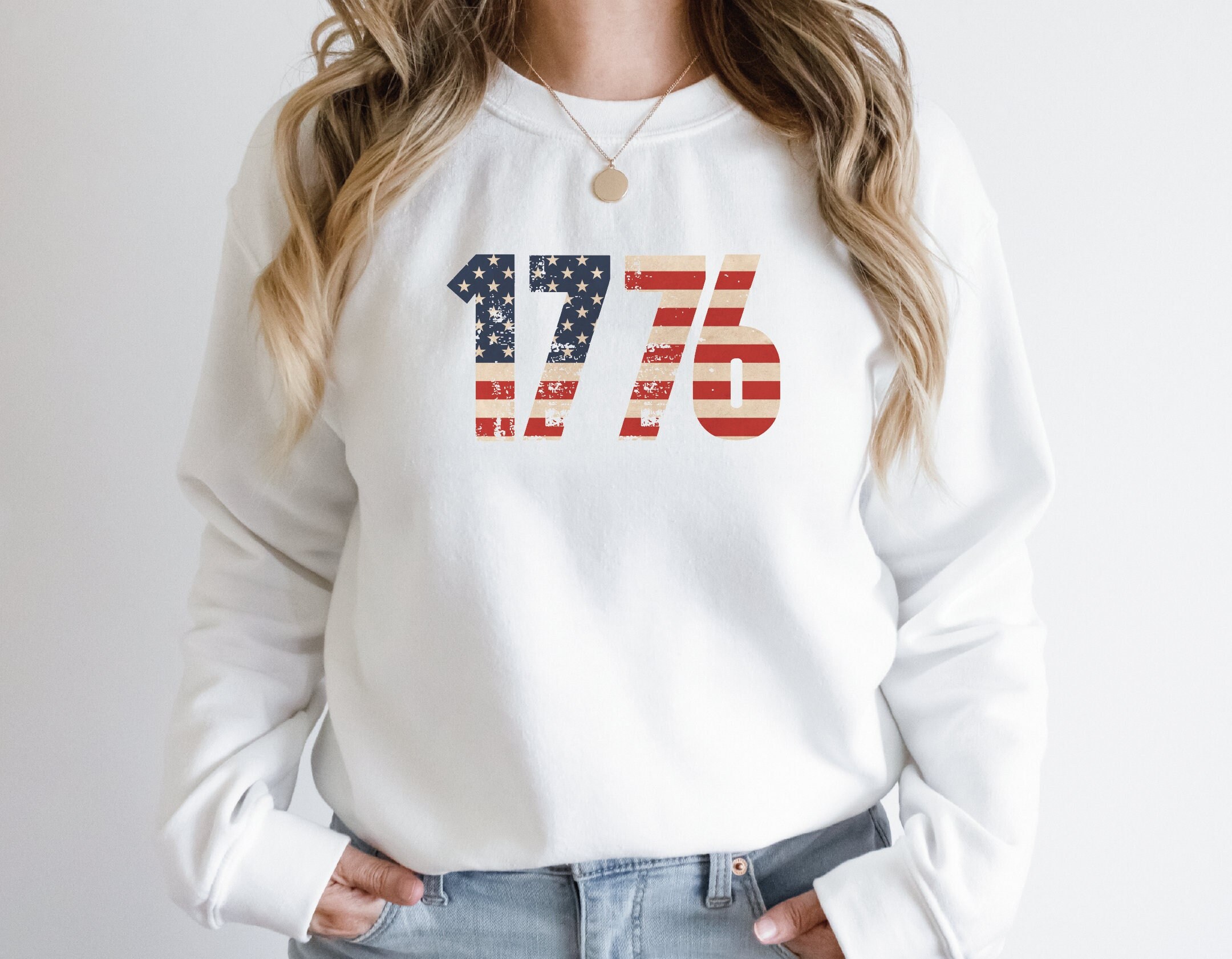 1776 Sweatshirt, 4th of July Shirt, Independence Day, Fourth of July Sweatshirt, USA Sweatshirt, American Flag Hoodie, Veteran Day Shirt