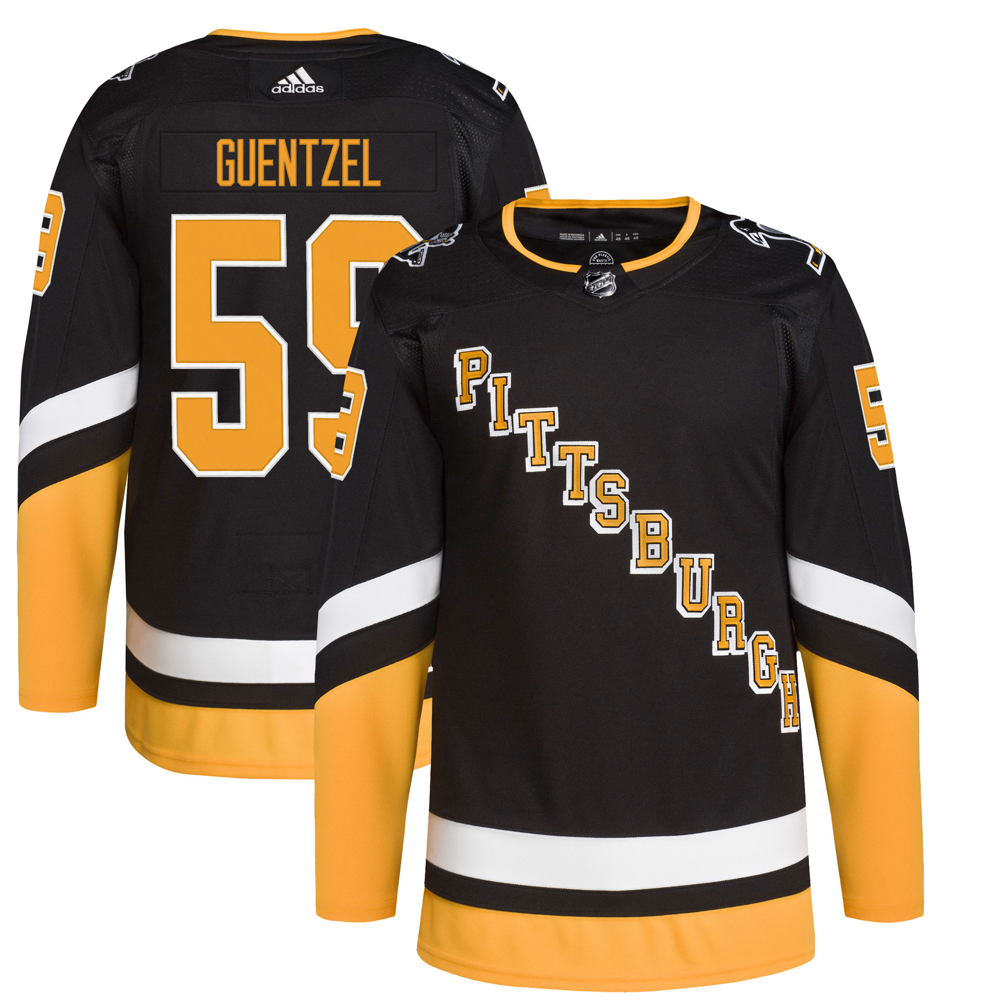 Jake Guentzel Pittsburgh Penguins Alternate Primegreen Authentic Player Jersey – Black