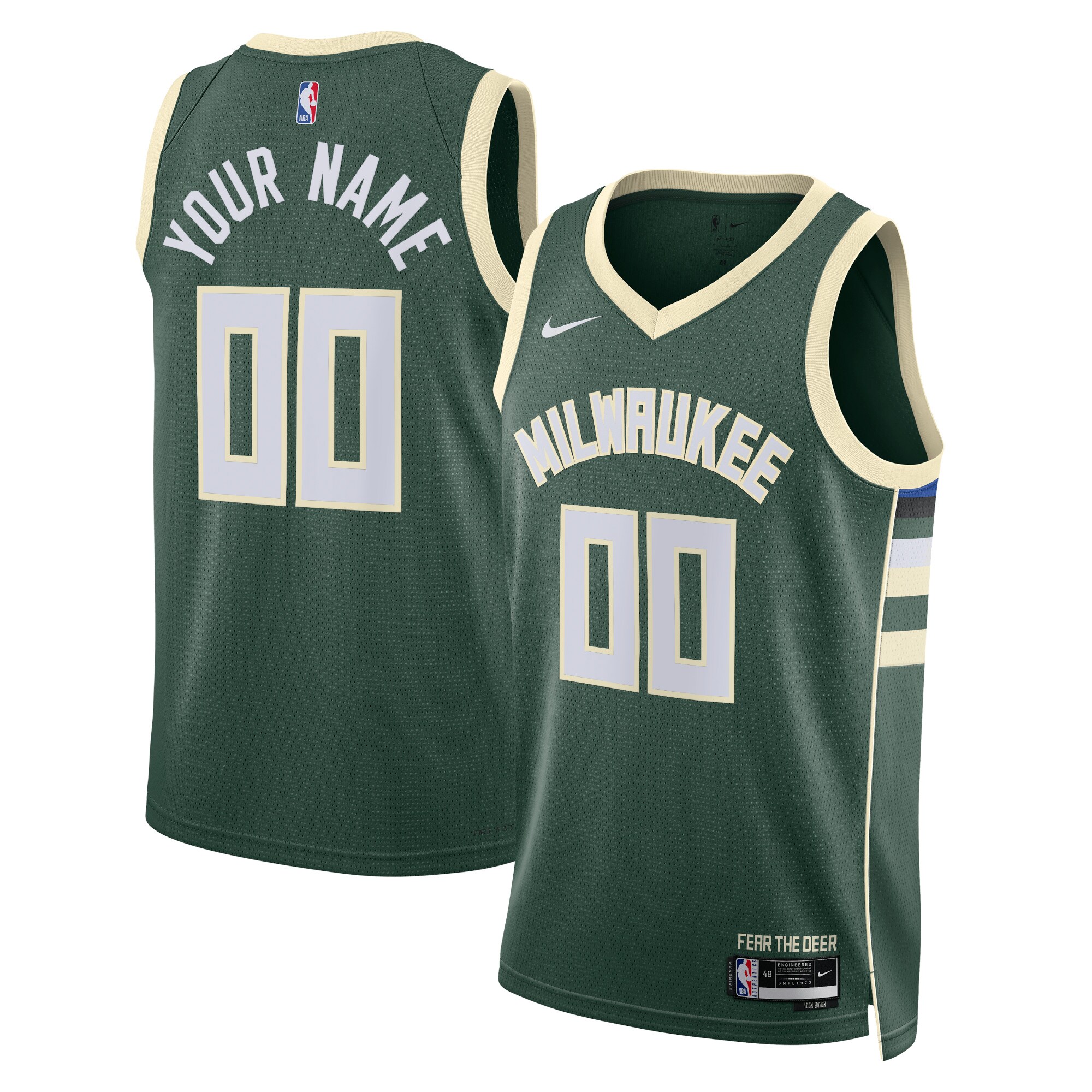 Milwaukee Bucks Icon Swingman Jersey – Custom – Unisex