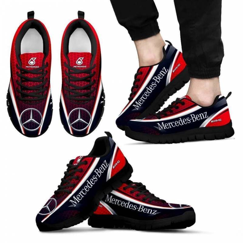 3D Printed Mercedes NTA Sneakers For Men & Women Ver 6 (Red)