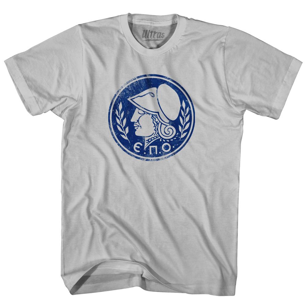 Vintage Greece Soccer League Logo Adult Cotton T-shirt