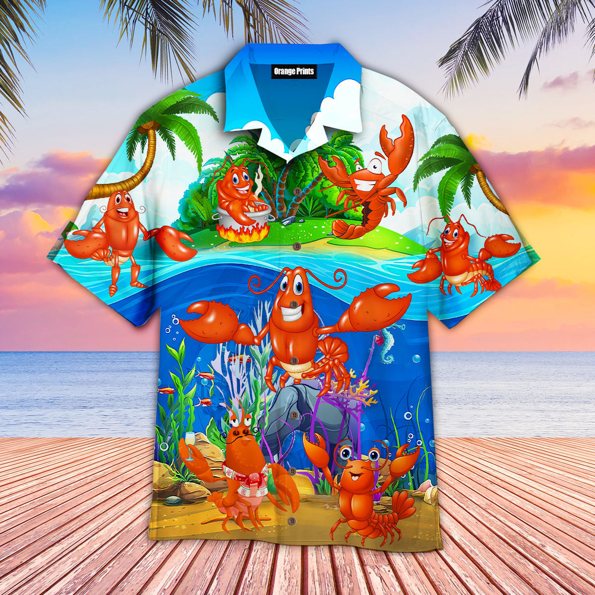 Funny Lobster Hawaii Shirt For Men And Women Ha46479