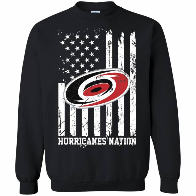 Carolina Hurricanes Nations Ice Hockey Us Flag Fourth Of July Shirt