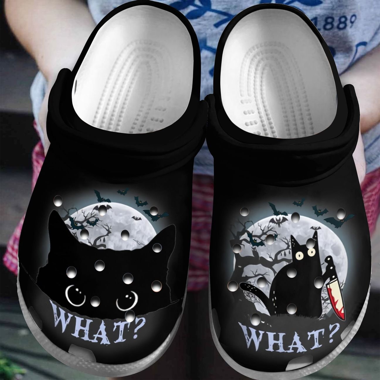 Cat Personalize Clog, Custom Name, Text, Fashion Style For Women, Men, Kid, Print 3D What What