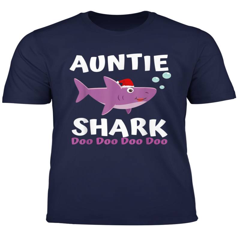 Auntie Shark Shirt Christmas Mommy Shark Daddy Shark Baby T Shirt