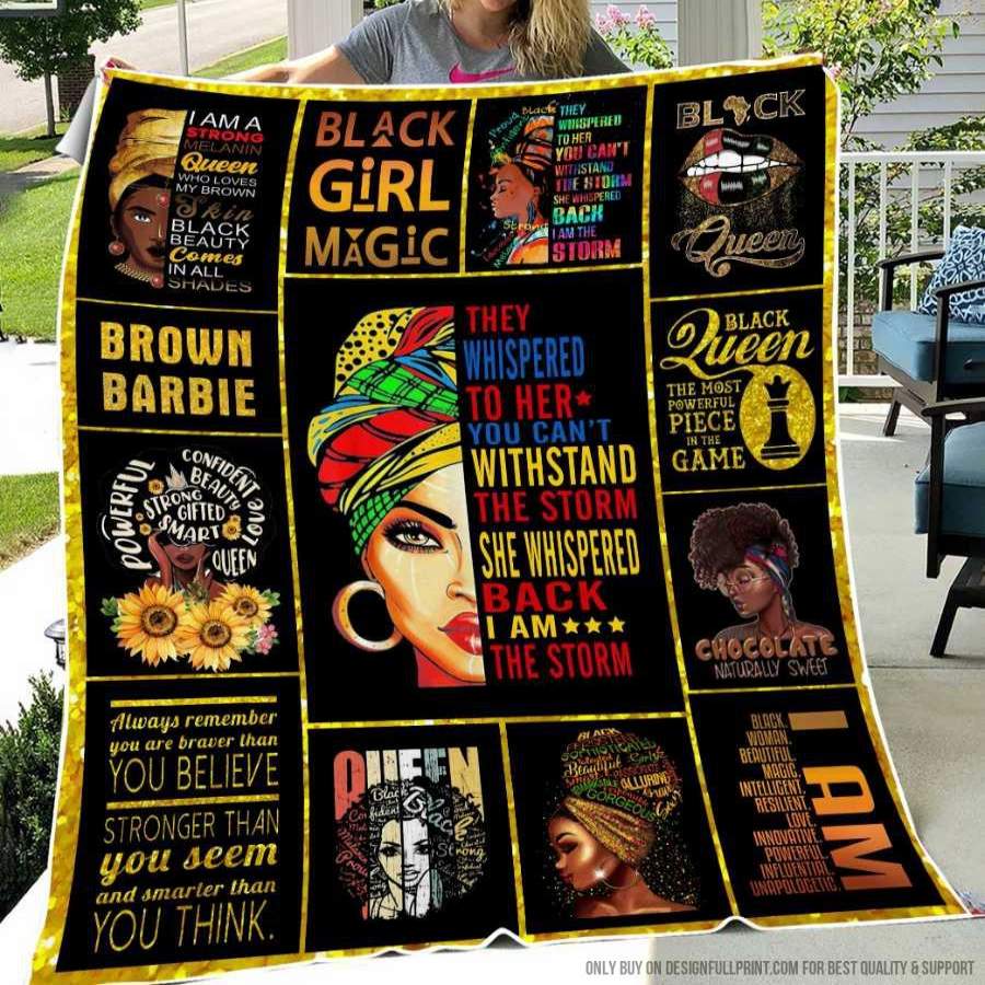 African American Black Girl Magic Blanket