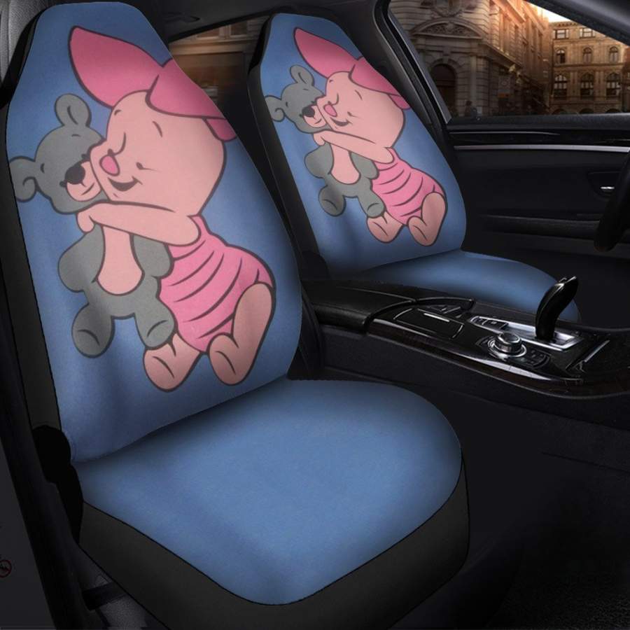 Piglet And Teddy Animal Car Seat Covers