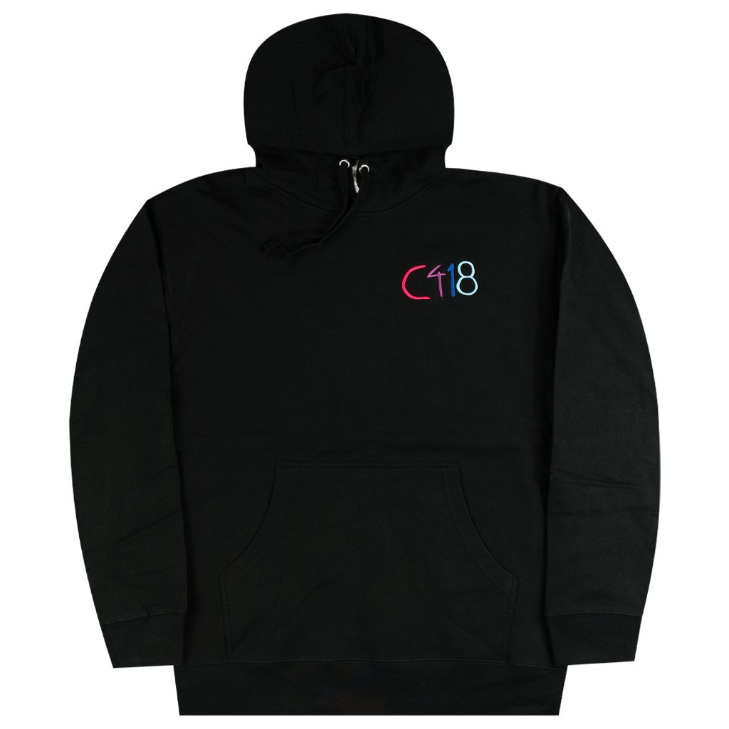 C418 Logo Black Hoodie